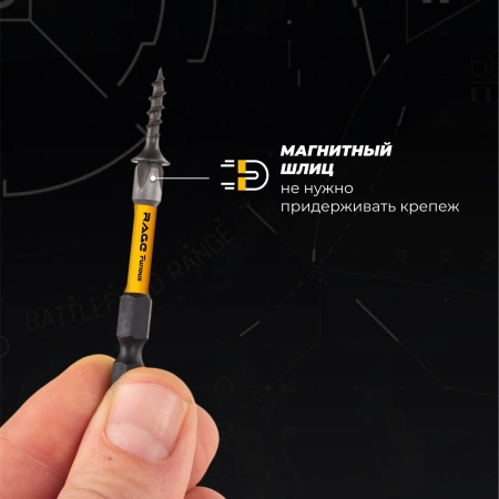 Биты ударные торсионные для шуруповерта PH2 x 50 мм 2 шт. RAGE Furious (554270); УТ-00000442
